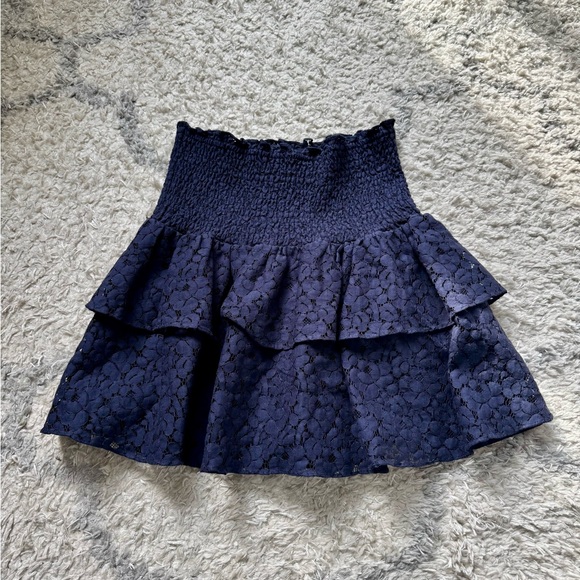 NWT Milly Blue Lace Skirt Size 6 - Picture 2 of 9